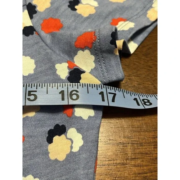 Boden Emory Jersey Dress, Periwinkle Blue Fallen Blossom, Size 6R, Pre-Owned - Picture 5 of 14